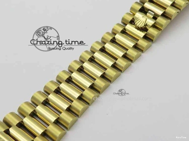 MiroTime 0427 Cozy Day-Date 40mm 228238 YG Noob 1:1 Best Edition Silver Dial On YG President Bracelet A 3710